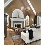 Product Image 1 for Jorgenson 5 Light Chandelier In Taupe Wood And Polished Nickel from Elk Lighting