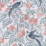 Product Image 3 for Laura Ashley Osterley Rosewood Birds & Flowers Wallpaper from Graham & Brown