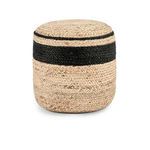 Product Image 1 for Yves 100% Jute 15" Wide Round Natural Pouf from Classic Home Furnishings