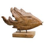 Product Image 1 for Uttermost Teak Fish Sculpture from Uttermost