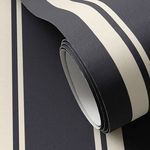 Product Image 2 for Multi Stripe Black I Wallpaper by Getty Images from Four Hands