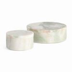 Product Image 1 for Johanna Marble Round Lidded Boxes, Set Of 2 from Napa Home And Garden