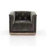 Product Image 17 for Maxx Sapphire Birch Upholstered Swivel Chair from Four Hands