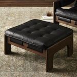 Product Image 16 for Halston Heirloom Black Top Grain Leather Ottoman from Four Hands