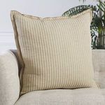 Product Image 1 for Norwood Stripes Beige Throw Pillow 26 inch from Jaipur 