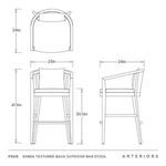 Product Image 8 for Sobek Textured Back Outdoor Stool from Arteriors