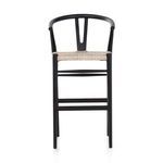 Front view on white background with stool centered