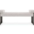 Product Image 2 for Gray Velvet Modern Lasting Impression Bench from Caracole