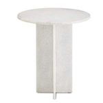 Product Image 2 for Harmon White Marble Accent Table from Currey & Company