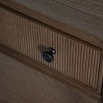 Product Image 9 for Andrea Oak Wood Nightstand - 1 Drawer, Antique Bronze from Gabby