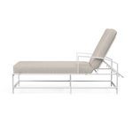 Side profile highlighting straight channel legs and five-position back adjustment mechanism