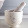 White Marble Mortar And Pestle image 1