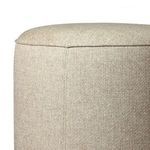 Close-up showing detailed stitching and weave of Sinclair Outdoor Ottoman fabric