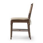 Pair of Fayth Dining Chairs styled in softly lit dining room with wood and neutral decor