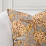 Product Image 4 for Anika Linen Blend Embroidered Throw Pillow from Classic Home