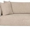Lola Modular Sectional Left Arm Loveseat in beige Jasper Pebble fabric with rounded silhouette and plush cushions