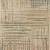 Bowery Beige Multi Rug with contemporary linear and grid pattern in beige, blue, and muted pink hues