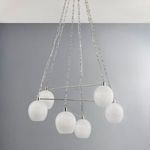 Product Image 4 for Asbury Park 6-Light Chandelier - Polished Nickel from Hudson Valley
