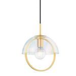 Product Image 1 for Meriah Small Iridescent Glass Shade Pendant Light from Mitzi