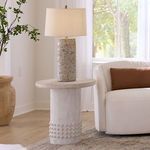 Product Image 2 for Studded White Washed Wood Side Table from Jamie Young