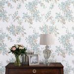 Product Image 2 for Laura Ashley Apple Blossom Duck-Egg Floral Wallpaper from Graham & Brown