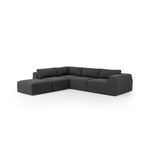 Product Image 2 for Brylee 4-Piece Chaise Right-Facing Fiqa Boucle Sectional with Ottoman from Four Hands