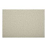 Close-up texture of soft white boucle fabric covering Oscy swivel chair