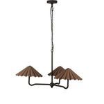 Fiorella Scalloped Chandelier shown from a slightly different angle highlighting the evenly spaced shades