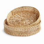 Product Image 1 for Juliet Abaca Round Trays, Set Of 2 from Napa Home And Garden
