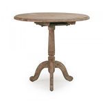 Monroe Round Table side view showing the tightening mechanism under the tabletop