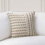 Product Image 3 for Katia Olive Green Linen Blend Fabric Throw Pillow from Classic Home