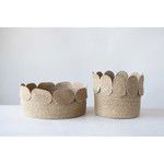 Product Image 1 for Sophia Appliqued Edge Baskets, Set of 2 from Creative Co-Op