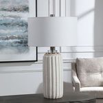 Product Image 2 for Azariah White Crackle Table Lamp from Uttermost