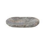 Product Image 1 for Grey Travertine Oval 4" x 6" Soap Dish from Creative Co-Op