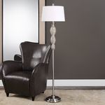 Product Image 1 for Uttermost Galatsi Ribbed Mercury Glass Floor Lamp from Uttermost