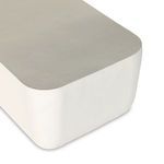 Product Image 14 for Basil Outdoor Large Matte White Aluminum Rectangle Coffee Table  from Four Hands