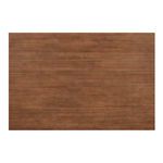 Straight overhead view of Arden dining table emphasizing rich wood grain across entire tabletop