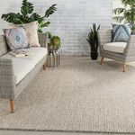Product Image 2 for Jardin Indoor / Outdoor Solid Gray / White Area Rug from Jaipur 