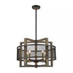 Product Image 1 for Woodbridge 5 Light Chandelier In Weathered Oak from Elk Lighting