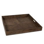 Product Image 1 for Derby Square Leather Tray - Brown from Regina Andrew Design
