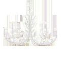 Top view of Twiggy Oval Chandelier highlighting central stem and symmetrical branch arrangement