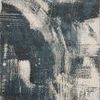 Modern abstract Spirit Indigo / Ivory rug with dynamic blue and cream pattern and textured polypropylene pile