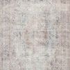 Loren Silver / Slate Rug with vintage hand-knotted style in muted cream, grey, and soft blue tones