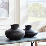 Product Image 2 for Fiorella Small Textured Black Ceramic Vase from Napa Home And Garden