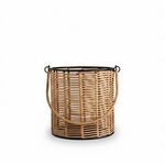 Product Image 6 for Natural Iron & Bamboo Lantern Dia 6.25" from BIDKHome