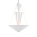 Empyrean Chandelier side view highlighting suspension cables and geometric design elements