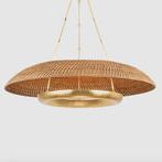 Oaklyn Chandelier in front view against light gray background highlighting rope texture and trough finish