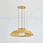 Woodrow Pendant with a matte finish on the opal shade instead of shiny