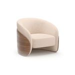 Product Image 1 for Fleur Wood Back Lounge Chair from Caracole