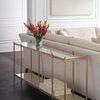 Product Image 4 for Gold Glass Modern Rectangular Perfection Console Table from Caracole
